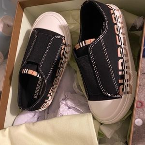 Burberry kids sneakers(worn once for pics)